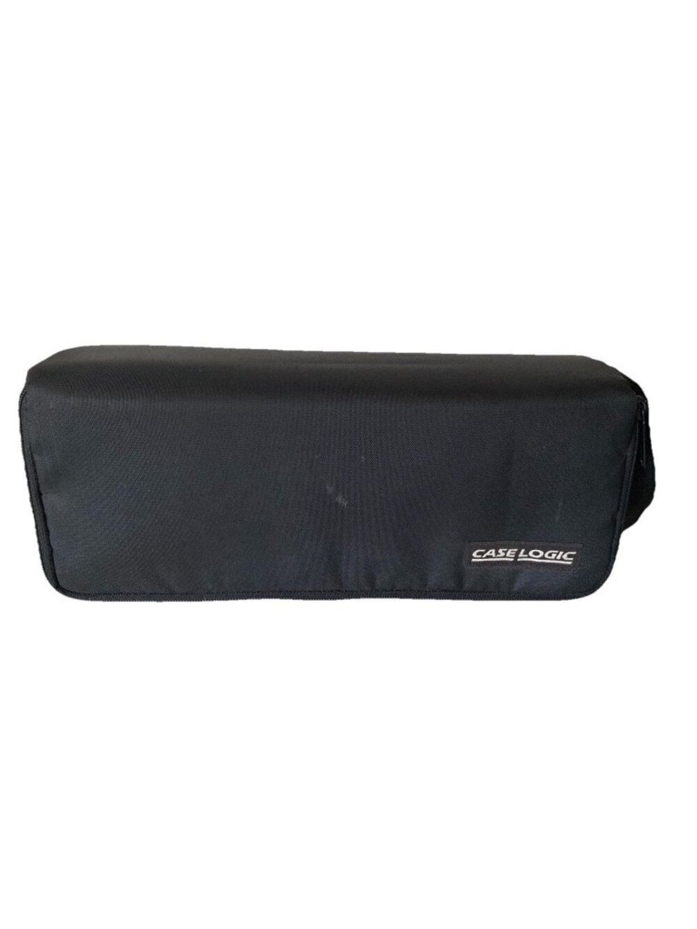 Vintage Case Logic Cassette Tape Holder Carrying Case Black Strap Holds 15